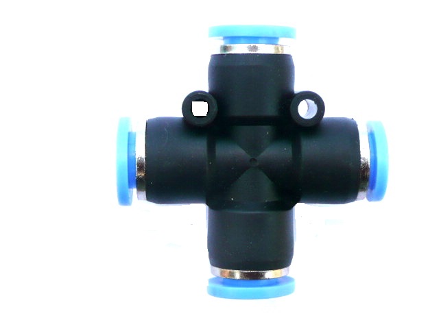 

Czwórnik Złączka Auto Pneumatyczna Na Wąż 8 mm