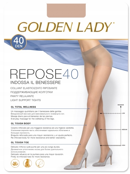 

Golden Lady Repose 40 Masujące Stopniowany Ucisk 3