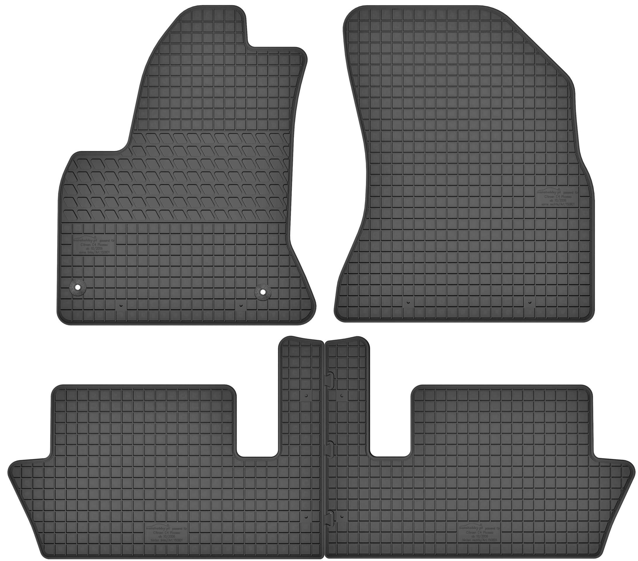 

Citroen C4 Picasso 06-13 Dywaniki Gumowe Stopery