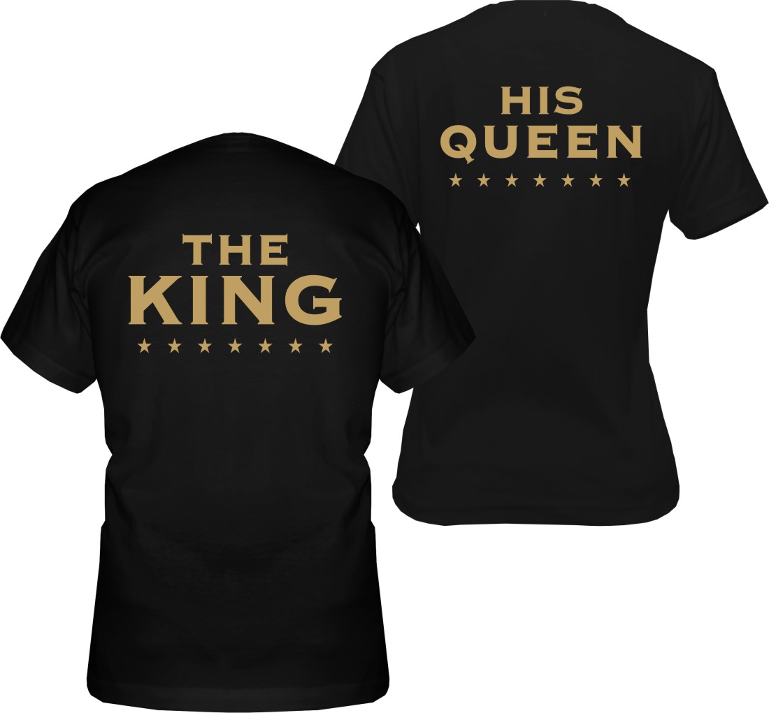 

Koszulki King Queen koszulka dla zakochanych Par