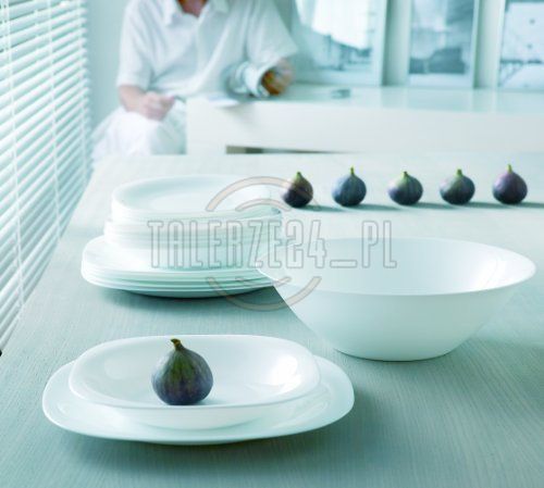 LUMINARC CARINE BIAŁY SERWIS OBIADOWY 40 el ZESTAW Liczba elementów w zestawie 40