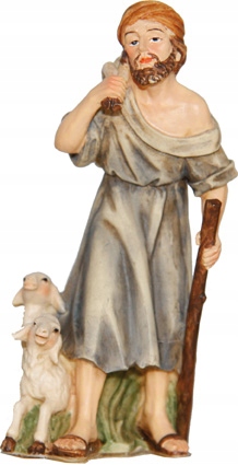 

Pasterz z kijem i owcami 8,2cm wys., do figur 9cm