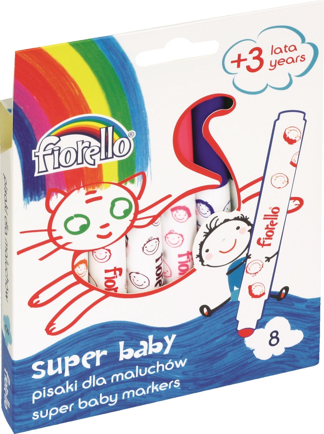 

Pisaki flamastry Baby 8kol dla dzieci