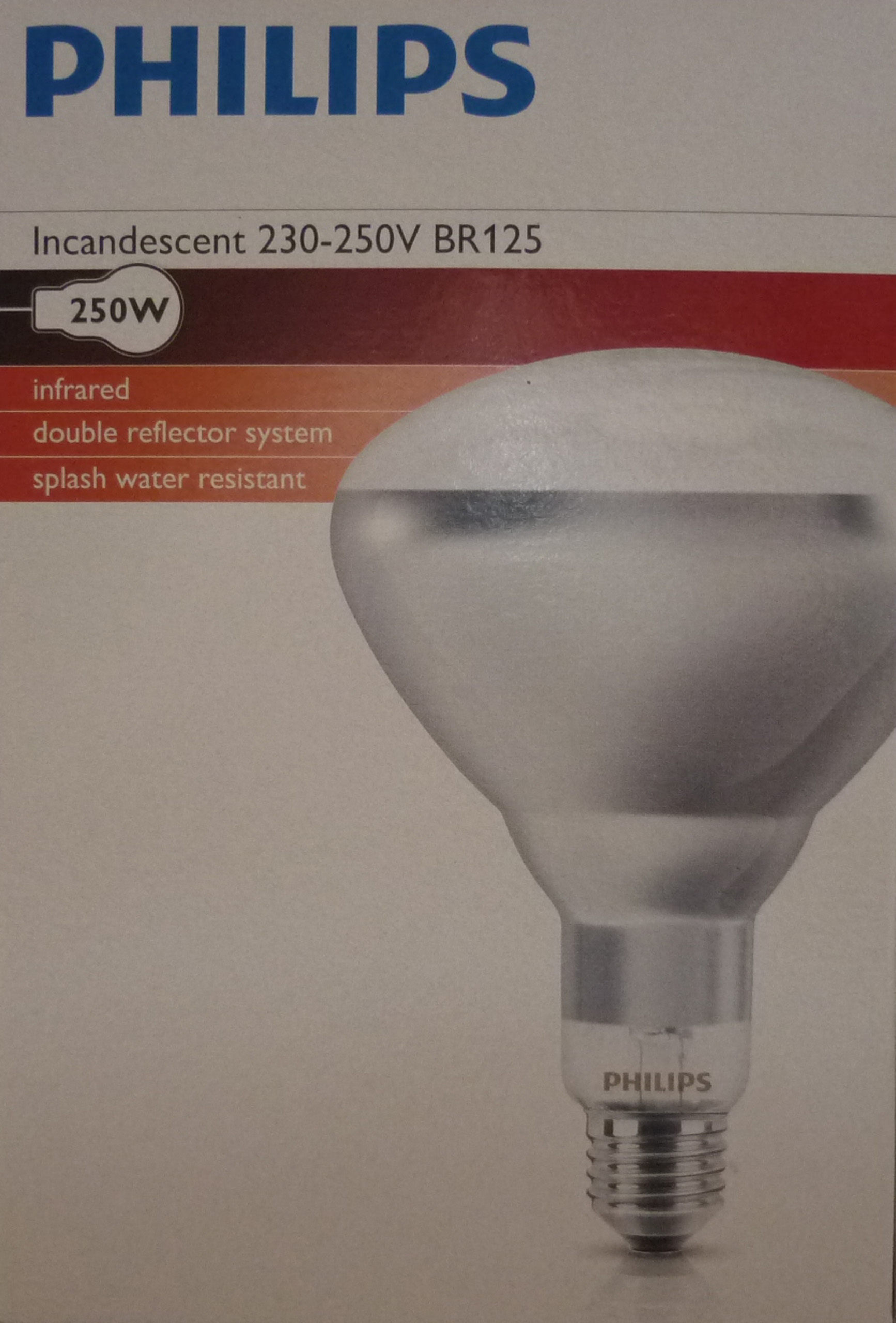 

Żarówka Lampa Kwoka promiennik 250W Philips Biel