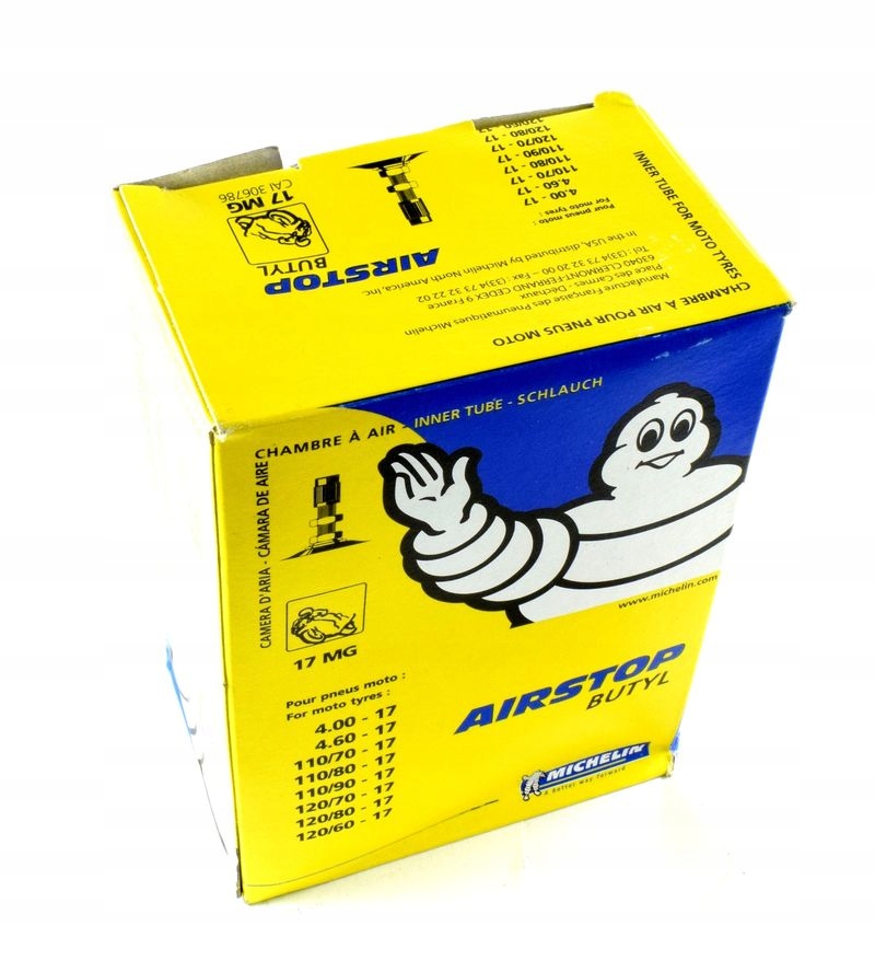 

Dętka motocyklowa Michelin 130/90-15 zawór 90 stop