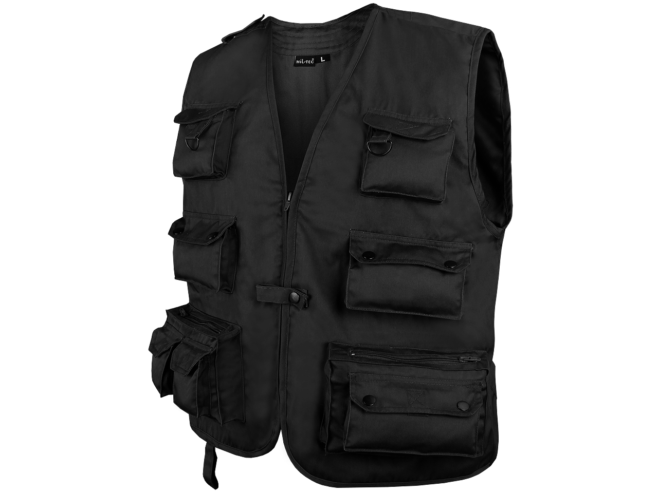 Mil-tec Kamizelka Wędkarska Myśliwska Czarna Jagd M