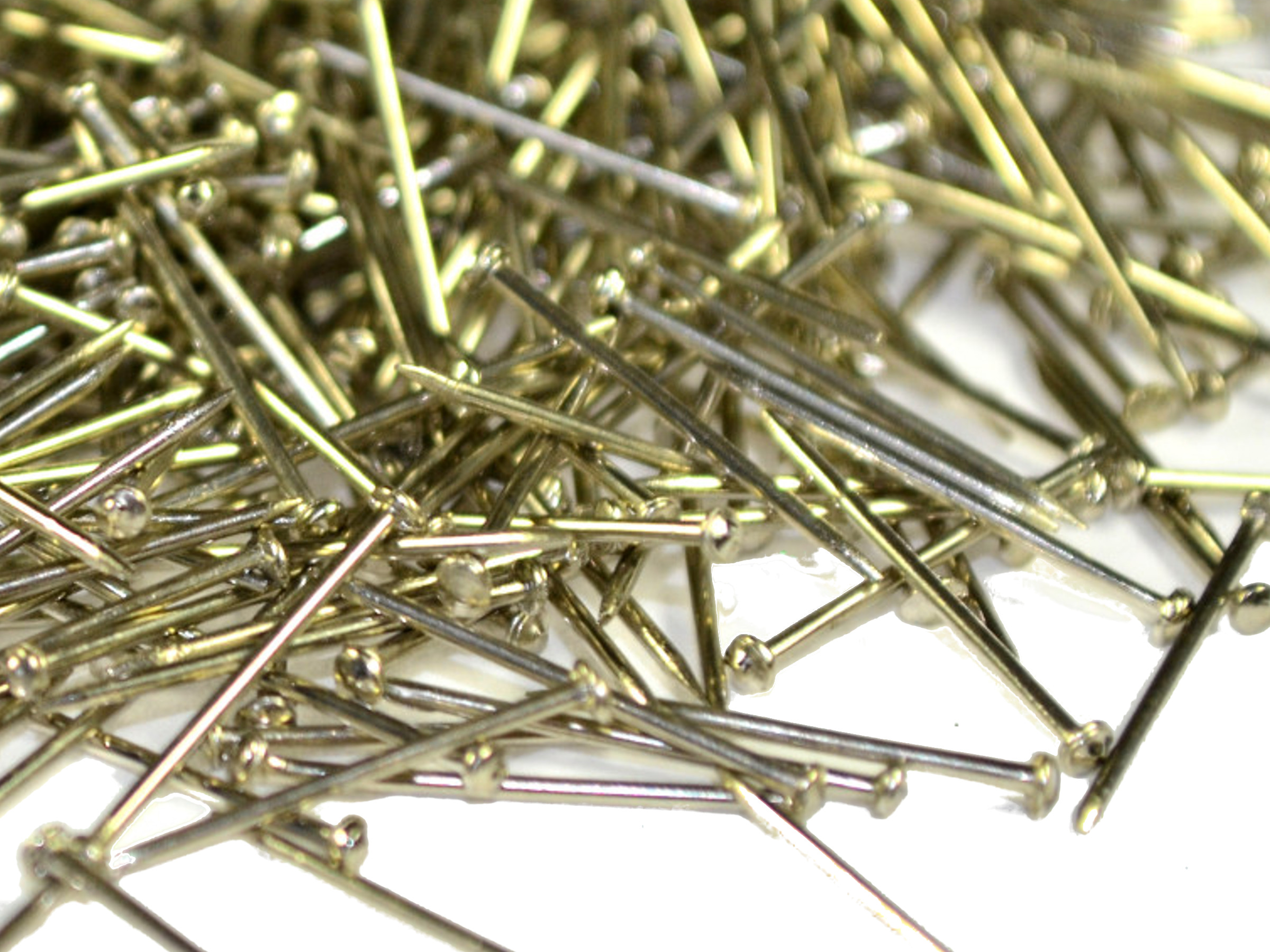 Špendlíky krátké 15mm na flitry 0,5kg velké hlavičky