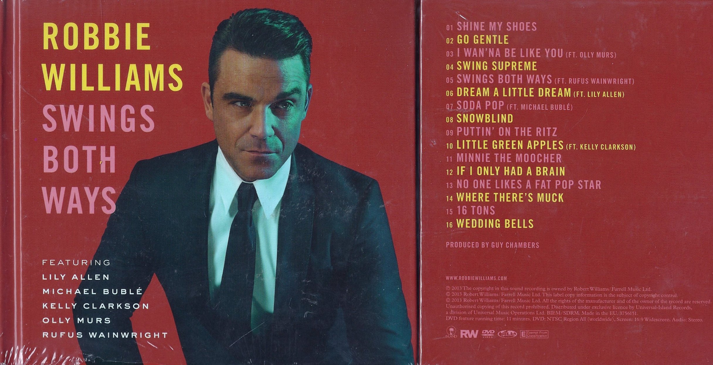 * Robbie Williams SWINGS BOTH WAYS CD+DVD 11794079953 Sklepy, Opinie, Ceny w Allegro.pl