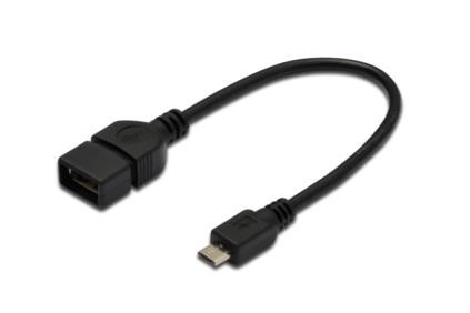 

Asm Kabel Otg microUSB -usb A adapter host 20cm