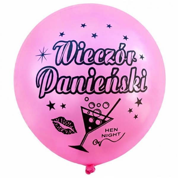 

Balony z nadrukiem Wieczór Panieński balony różowe