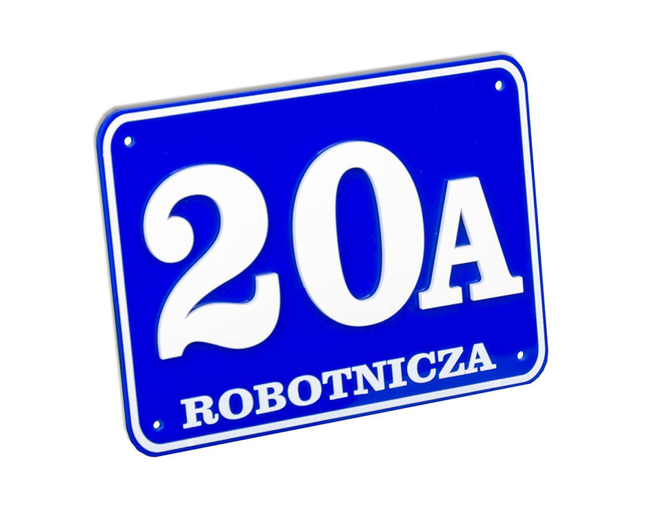 

Tabliczka Adresowa Tablica Numer Numery Dom 30x20