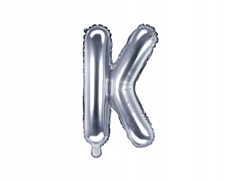 

Balon foliowy K srebrny 35cm 1szt FB2M-K-018