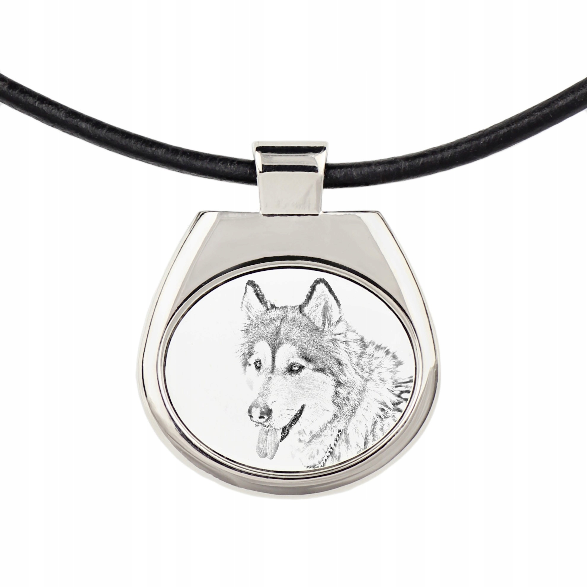 

Alaskan Malamute Naszyjnik zawieszka na rzemieniu
