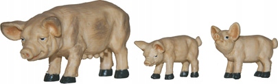 

Świnie do Szopki- 4,4cm wys. do fig. o wys 12-16cm