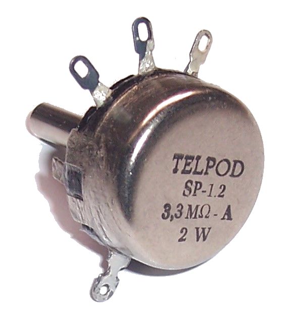 

Potencjometr Telpod SP-1.2 _ 3,3M A 2W oś 25mm