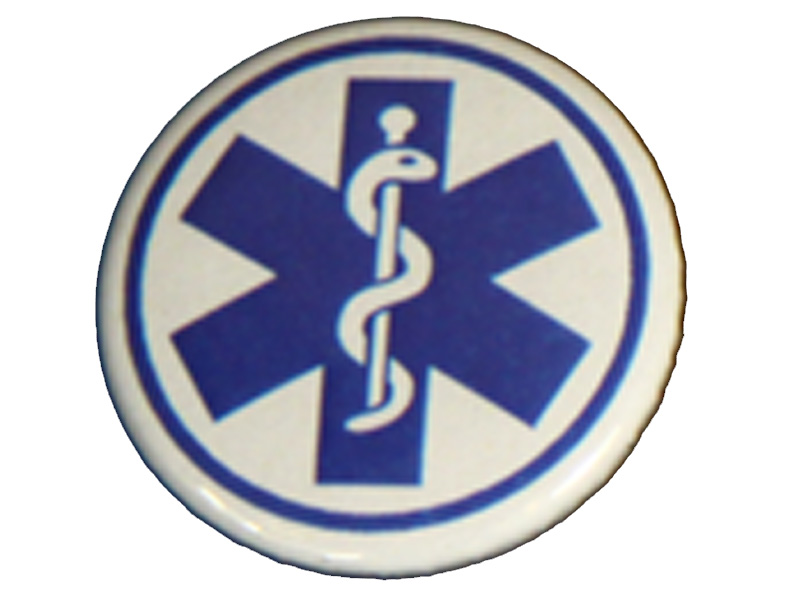 

Przypinka Znaczek Button Eskulap 25 mm Ratownik