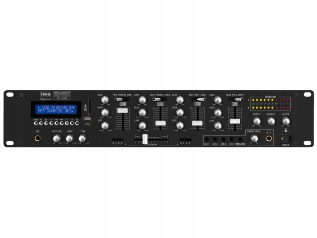 Monacor MPX-410DMP – Stereo mixér pro Dj s MP3