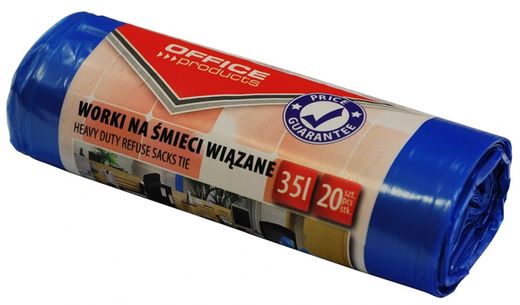 

Worki Na Śmieci Wiązane Premium 35L 20SZT Niebiesk
