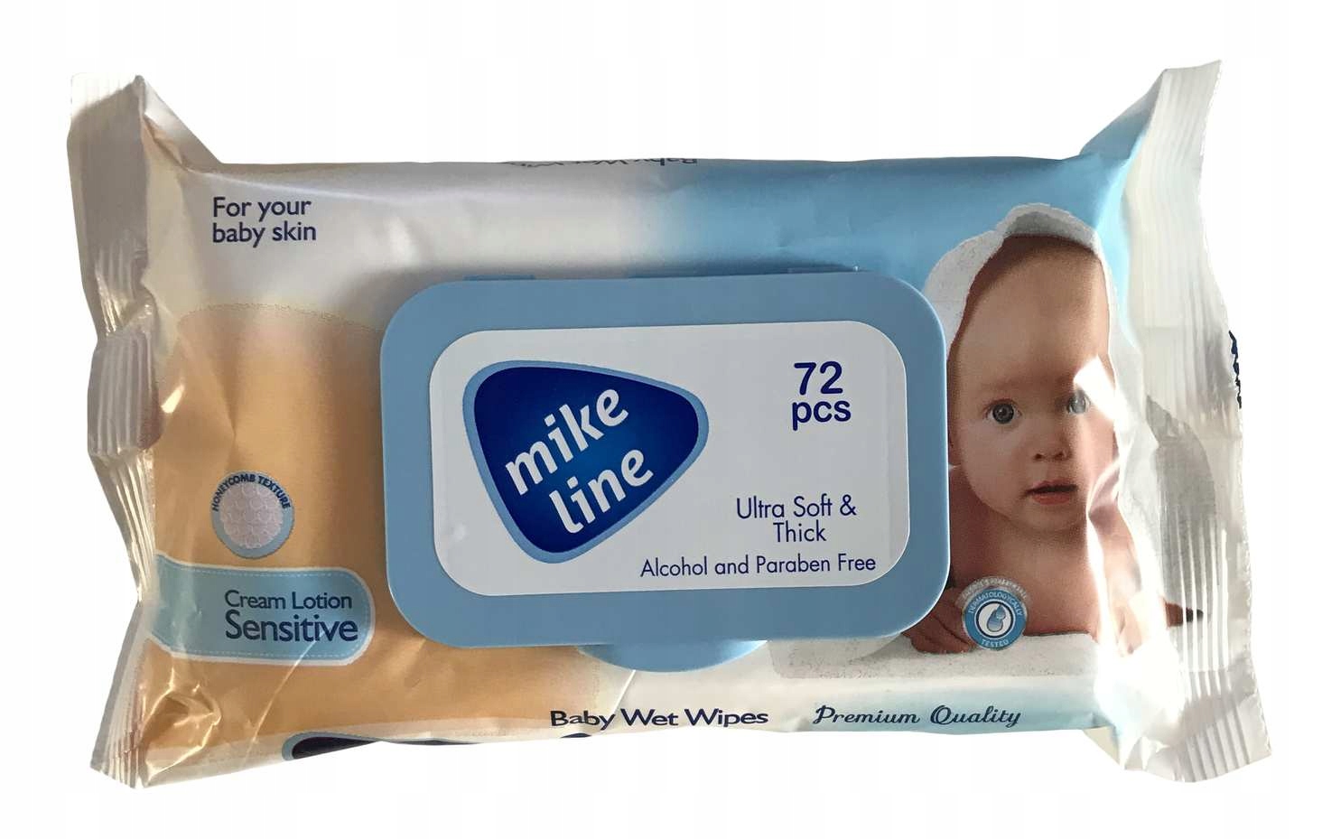 

Chusteczki nawilżane dla dzieci Mike Line 72szt