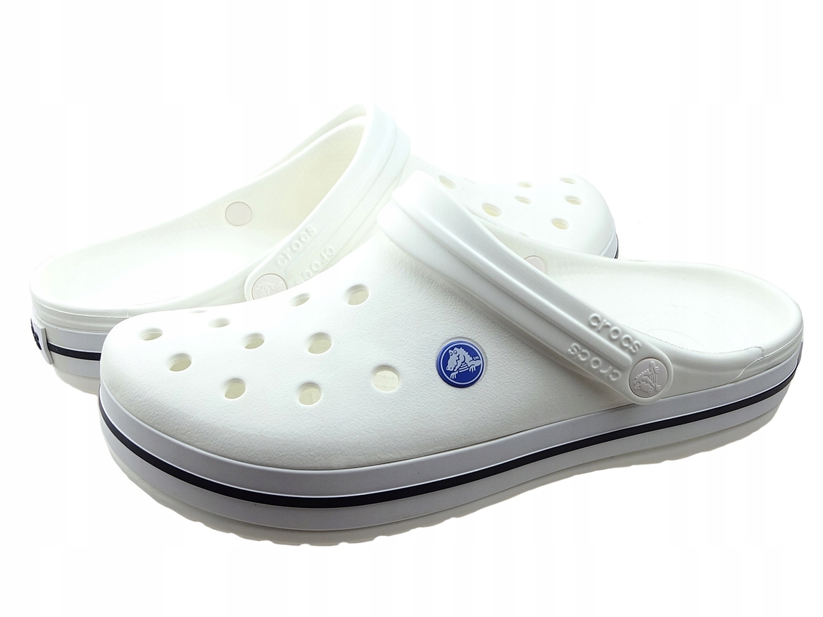 Klapki Crocs Crocband 11016 white białe M7 39/40 Marka Crocs