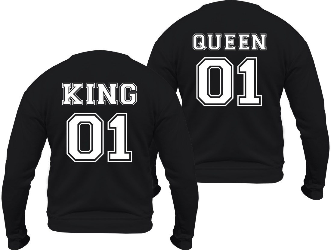 

Bluza King Queen bluzy dla zakochanych Par kpl.XL