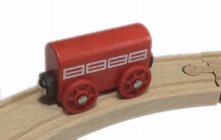 

Wagon prosty czerwony Kolejkowy Zakątek