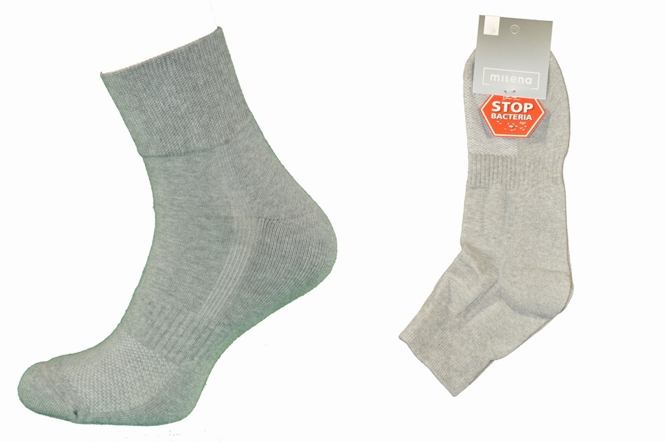 

Milena Skarpety z Jonami Srebra Ag+ Szare 38-40