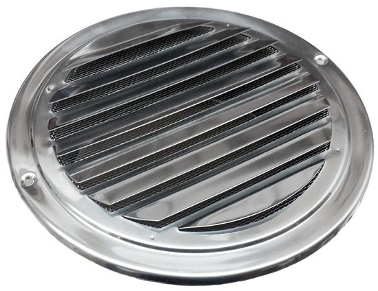 

Czerpnia Wyrzutnia ścienna Eula 125 chrom inox