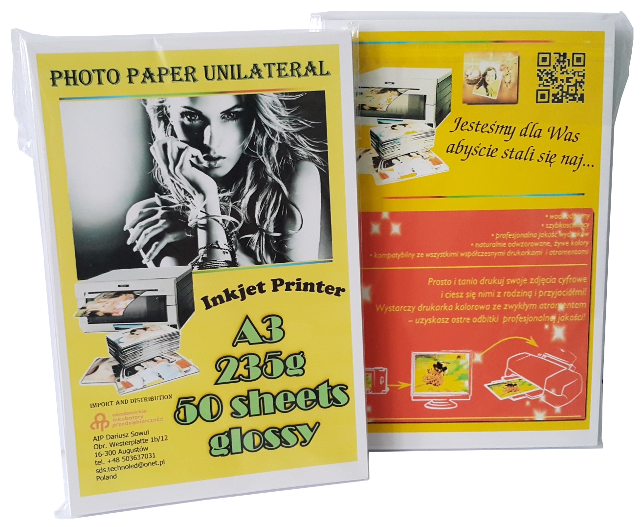 

Papier Foto Fotograficzny A3 235g Błysk 50ark.