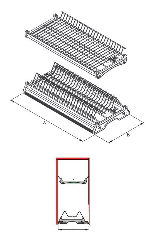 REJS ociekarka VARIANT 3 CHROM do szafki 40 Marka Rejs