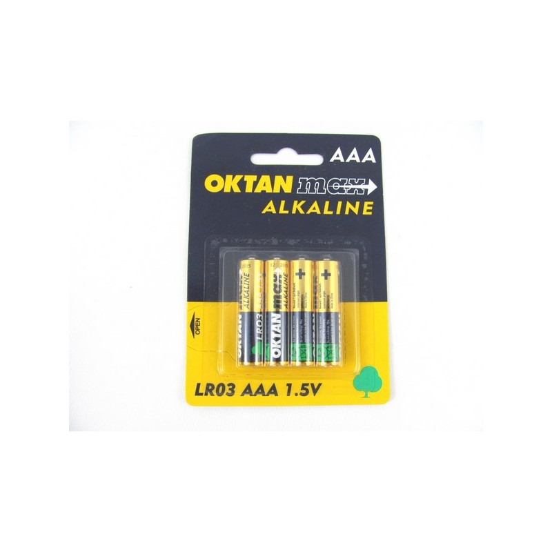 

Baterie Oktan R3 Aaa 1,5V Alkaiczne 4 sztuki