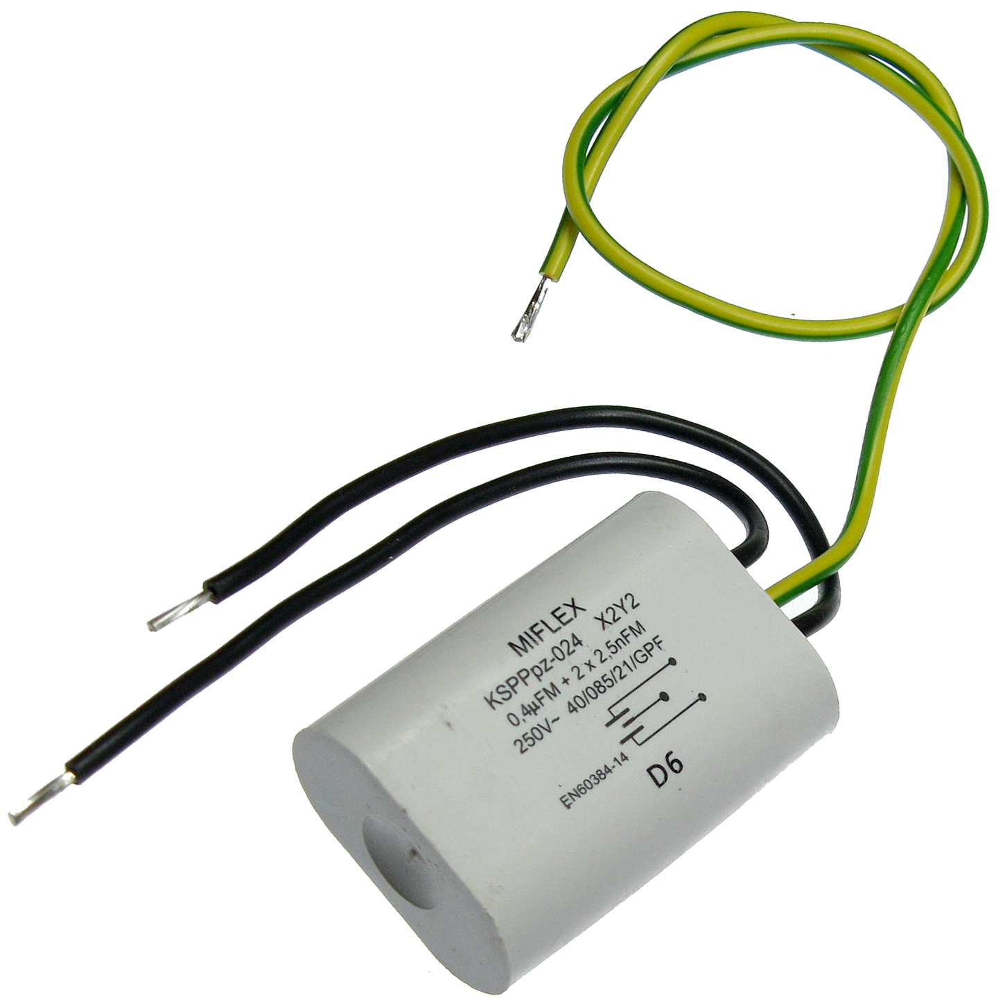 Kondensator filtrujący 0,4uF 2x2,5nF 250V filtr KSPPpzp-024 X2Y2