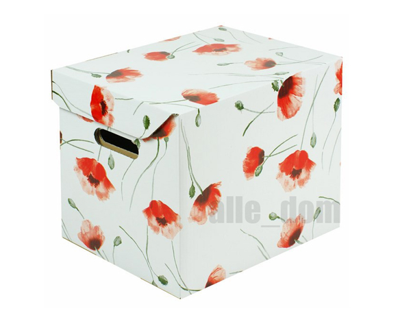 PUDELKO pojemnik pudelka KARTONOWE klapka MAKI Kolor biały