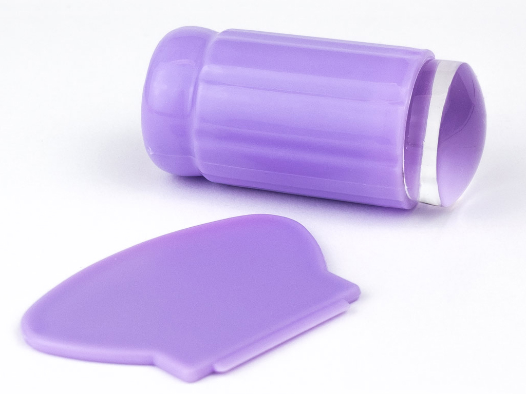 

Stempel silikonowy żelowy z lupą do wzorków zdobie