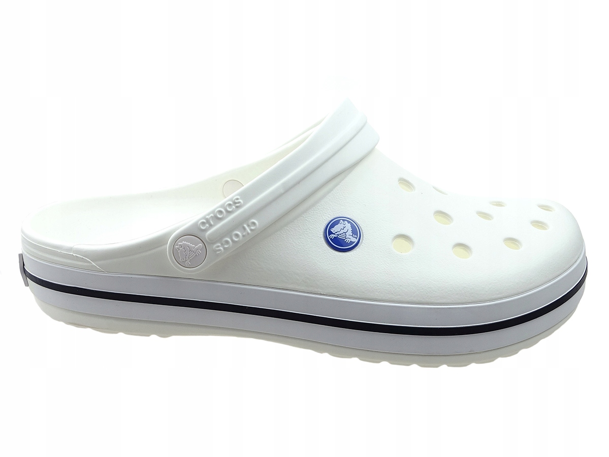 

Klapki Crocs Crocband 11016 white białe M8 41/42