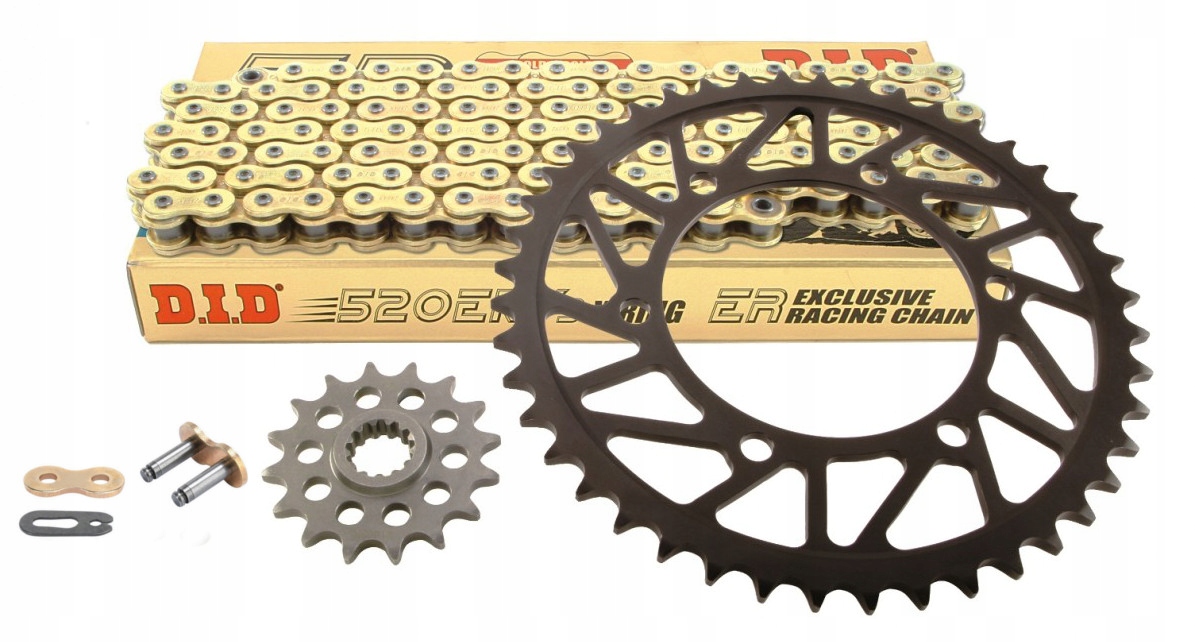 Sada pohonu Yamaha Wr-f 426 Ozubení Řetěz Hyper Zesílený Gold