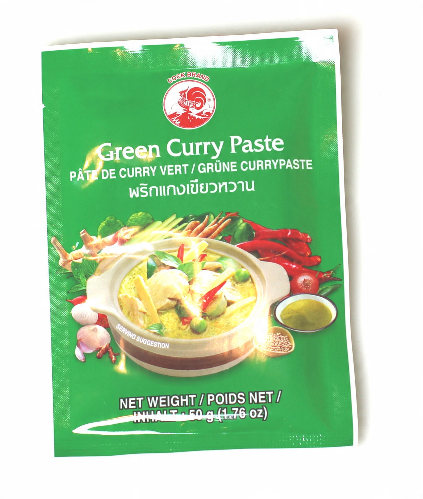 

Zielona Pasta Curry Cock 50g Green zielone