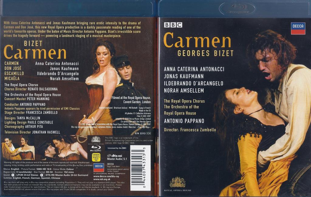 Amazon.com: Bizet: Carmen [Blu-ray] : Anna Caterina