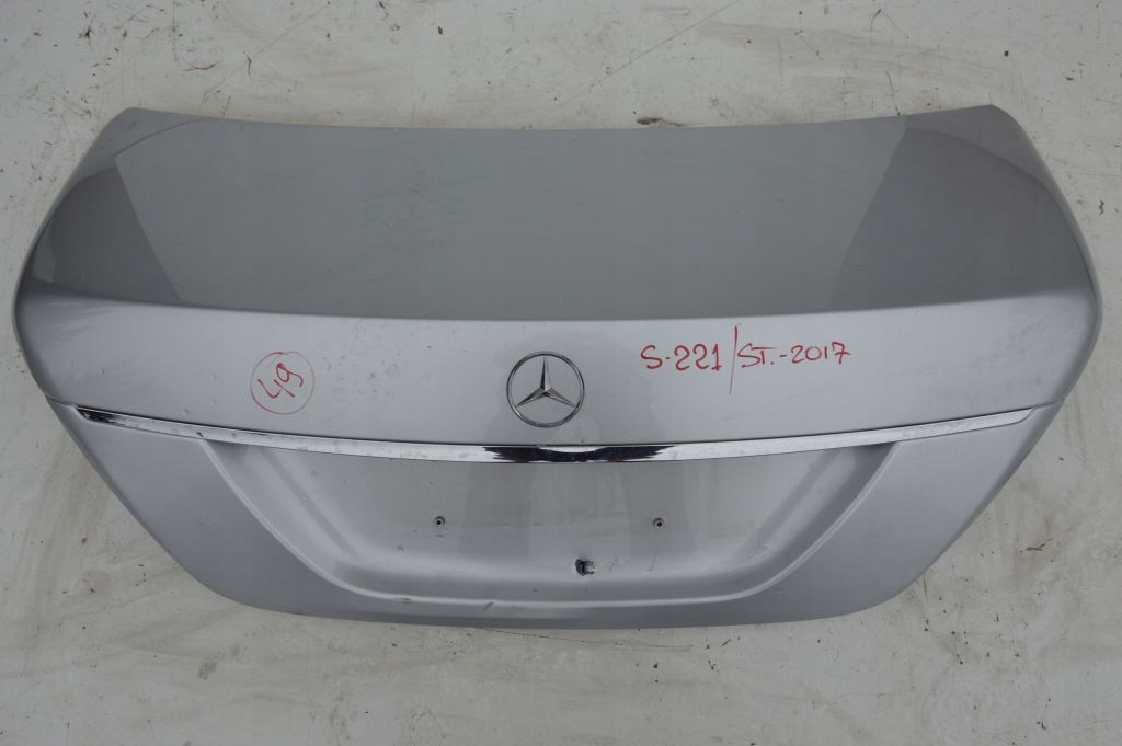 MERCEDES S KLASA W221 KLAPA TYLNA BAGAŻNIKA TYŁ Kolor do lakierowania