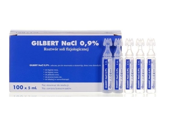 

Sól Fizjologiczna Gilbert 0,9 NaCl 100 Ampułek