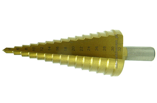 

Wiertło Stożkowe Stopniowe Hs Tytan 4-39mm Wiertła