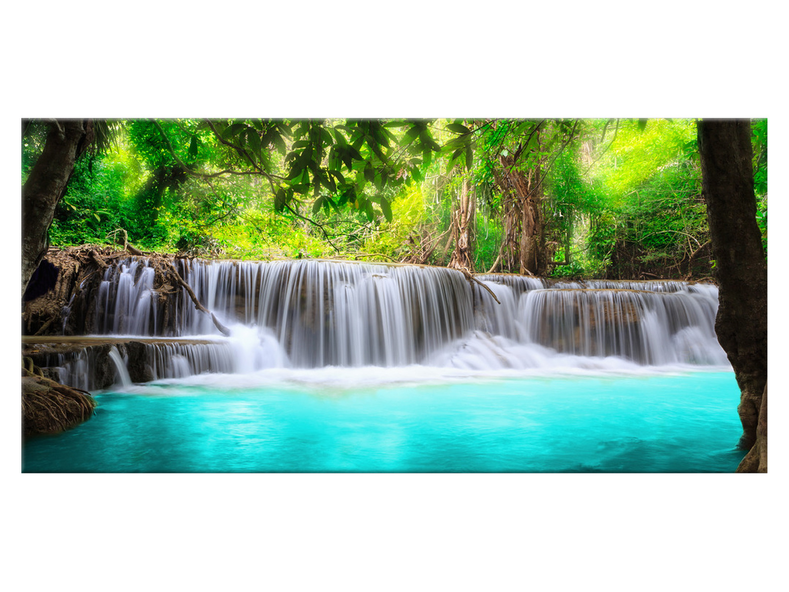 

Obraz Krajobraz Lazurowy wodospad 115x55 salon