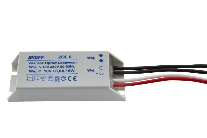 

Zasilacz Zol 6 6W Skoff led Music Line hermetyczny