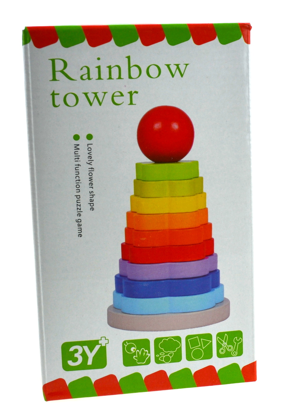 DUŻA PIRAMIDKA DREWNIANA Materiał Drewno