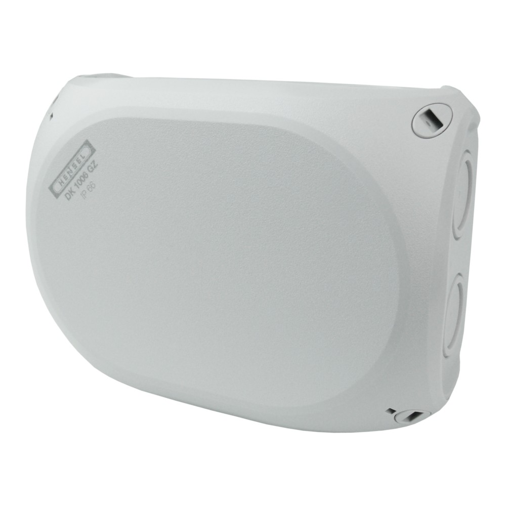 Hensel Odbočná krabice 180x130x77 se svorkami 5x6mm2 Ip66 Šedá DK1006 Gz