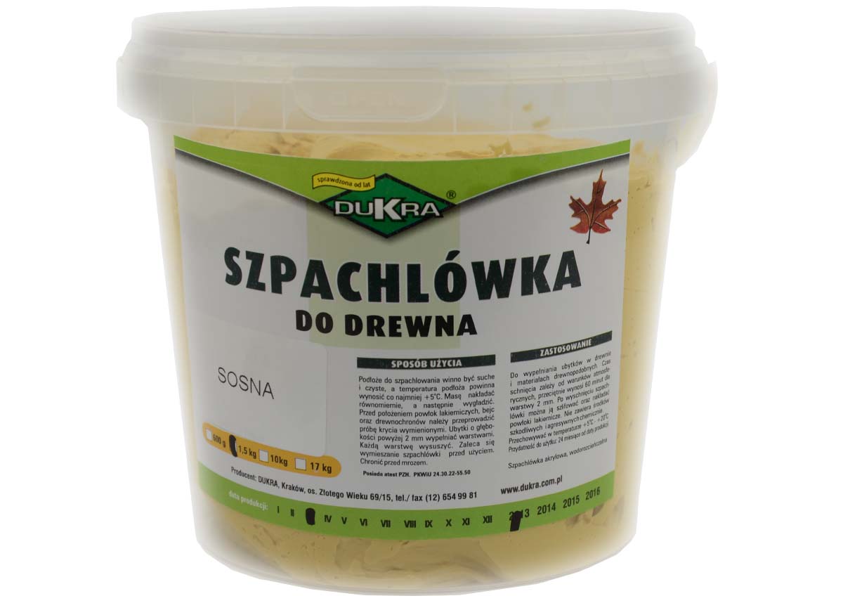 

Szpachlówka Do Drewna 10kg Sosna Sosnowa Szpachla