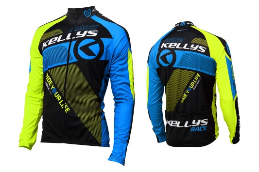 Mikina Kellys Pro Race s dlouhým rukávem, modrá Xs