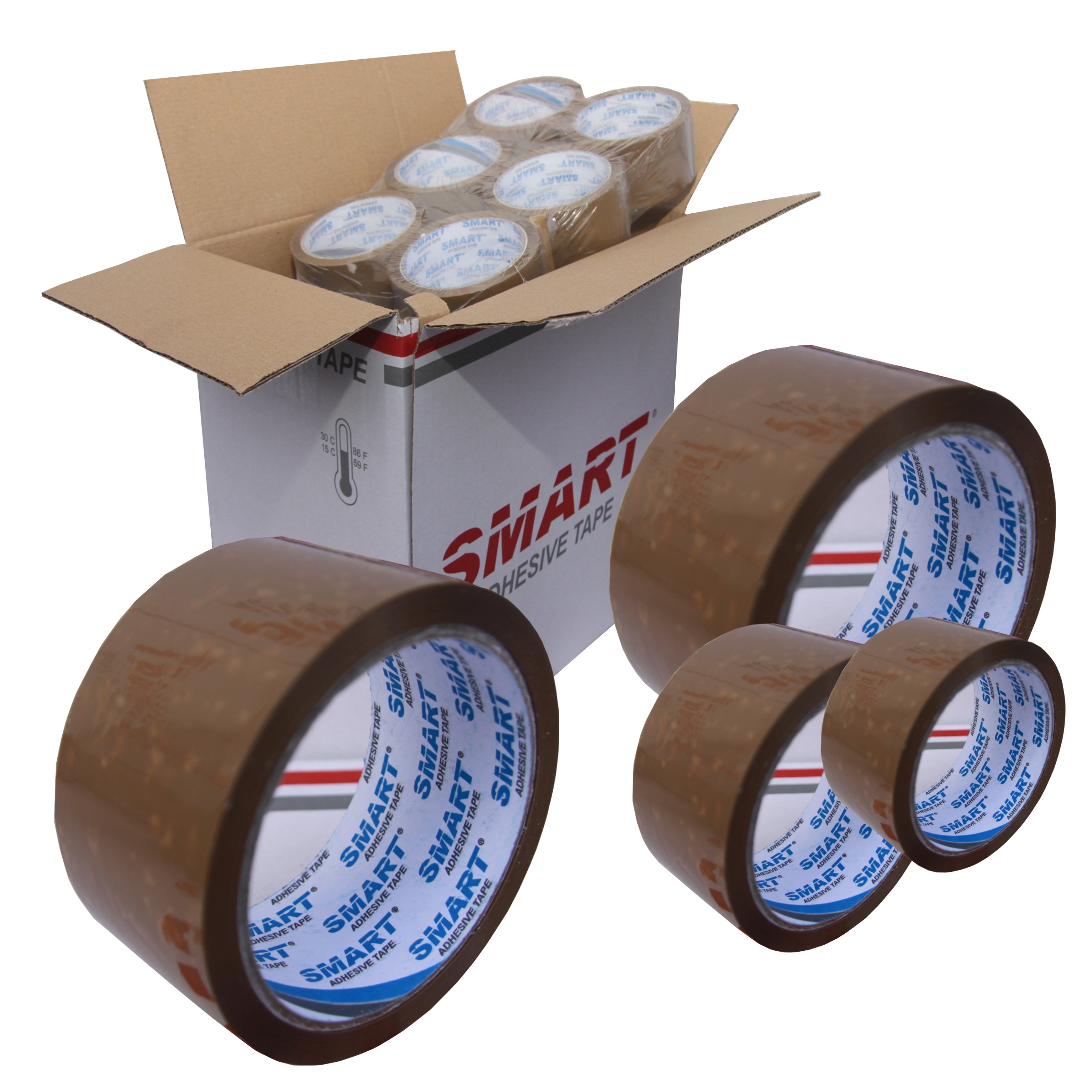 

Taśma Klejąca Brązowa Karton 36 roll Smart 48/55