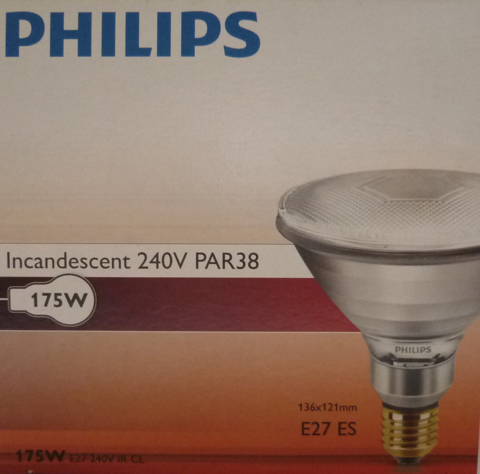 

Lampa grzewcza promiennik kwoka żarówka 175W Biała