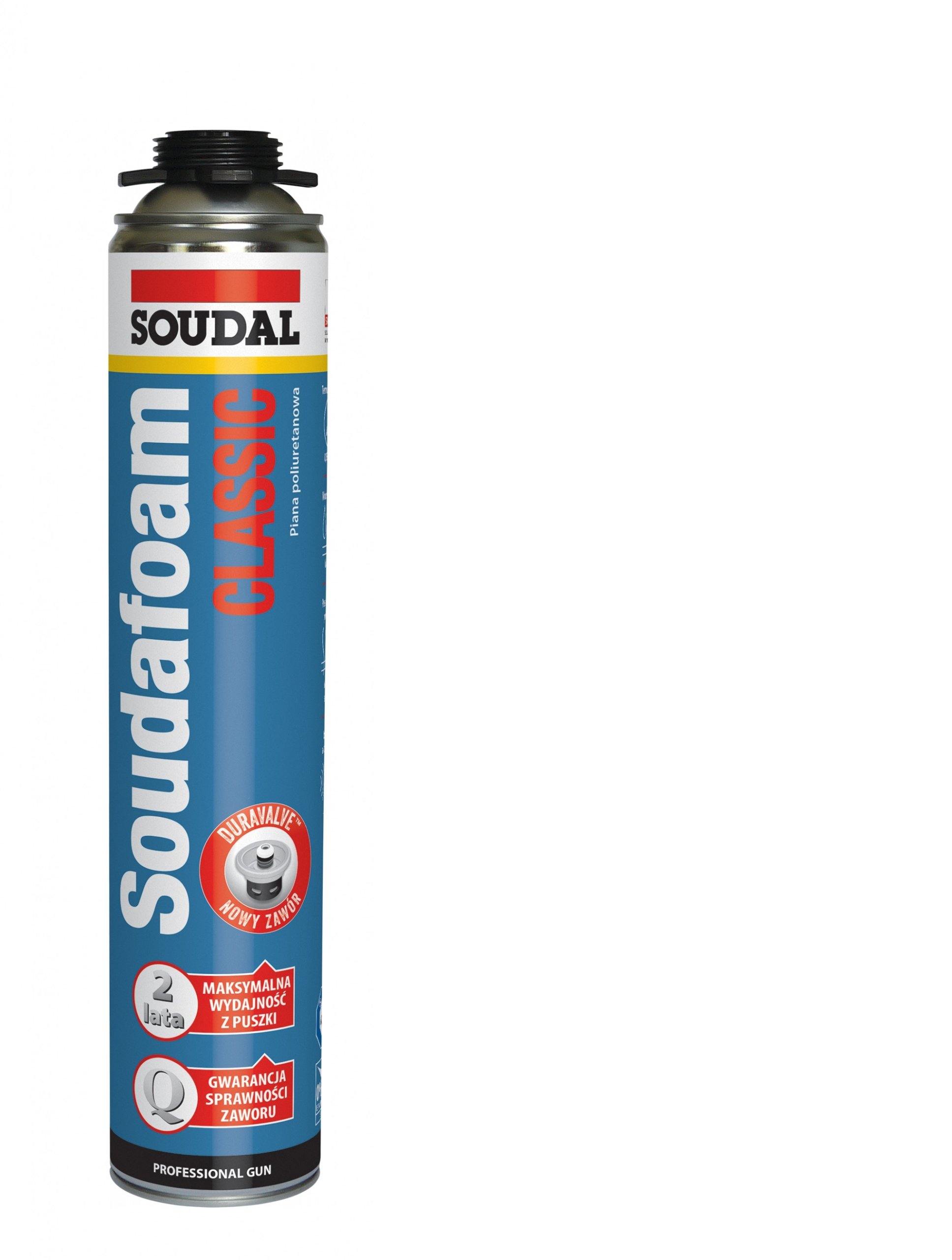 Montážna pena Soudal Soudafoam Classic 750 ml nízkotlakový TOP